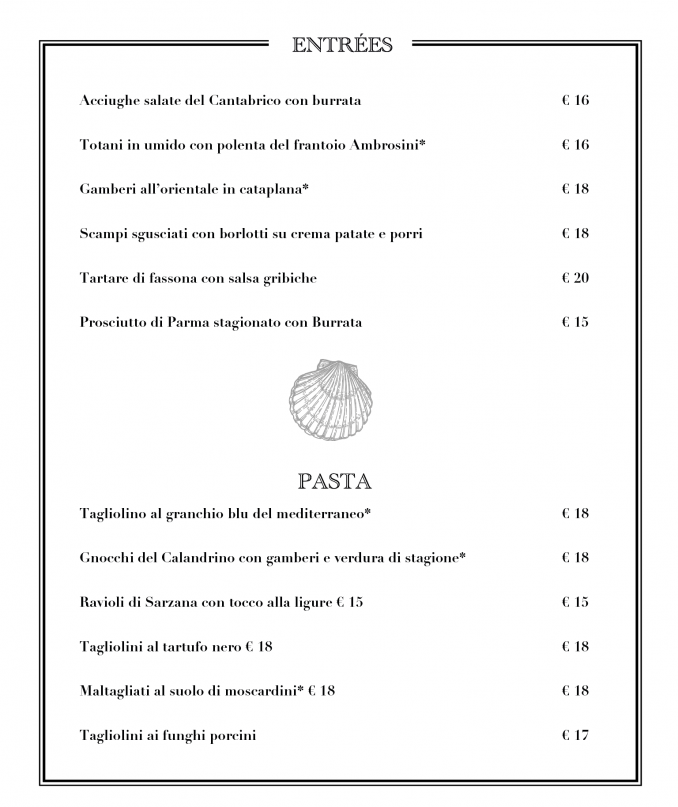 Il nostro menu ed in allegato il menu di natale - RISTORANTE IL CALANDRINO